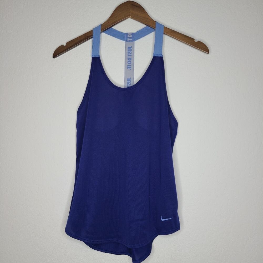 Nike Racerback Just Do It Blue Tank Top XS